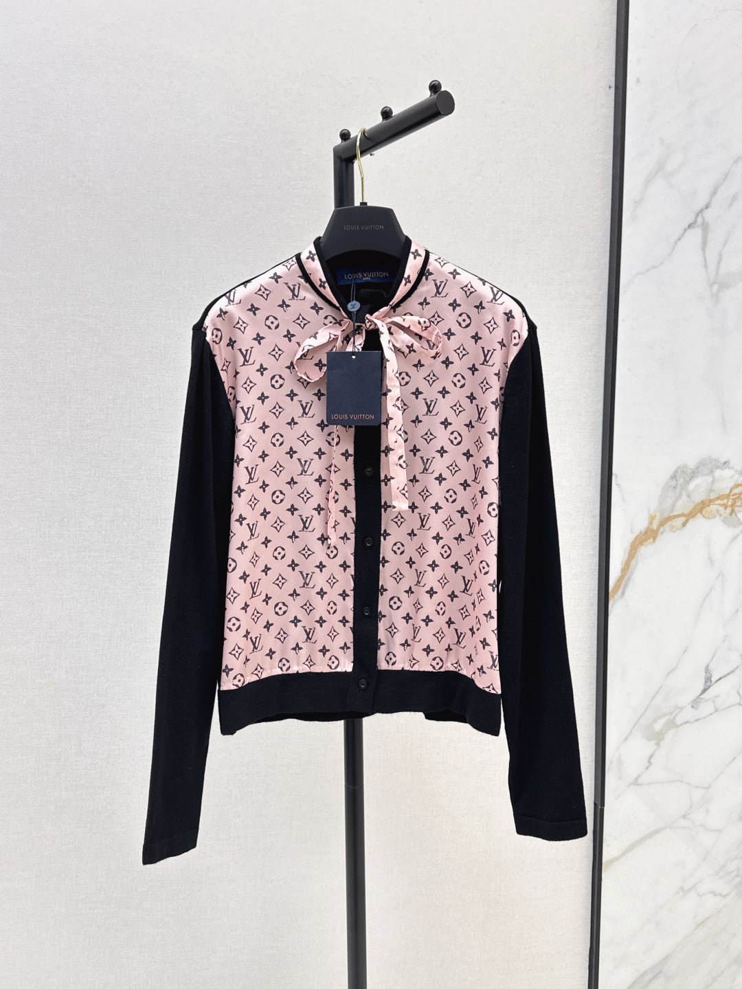 Loui* monogram front cardigan