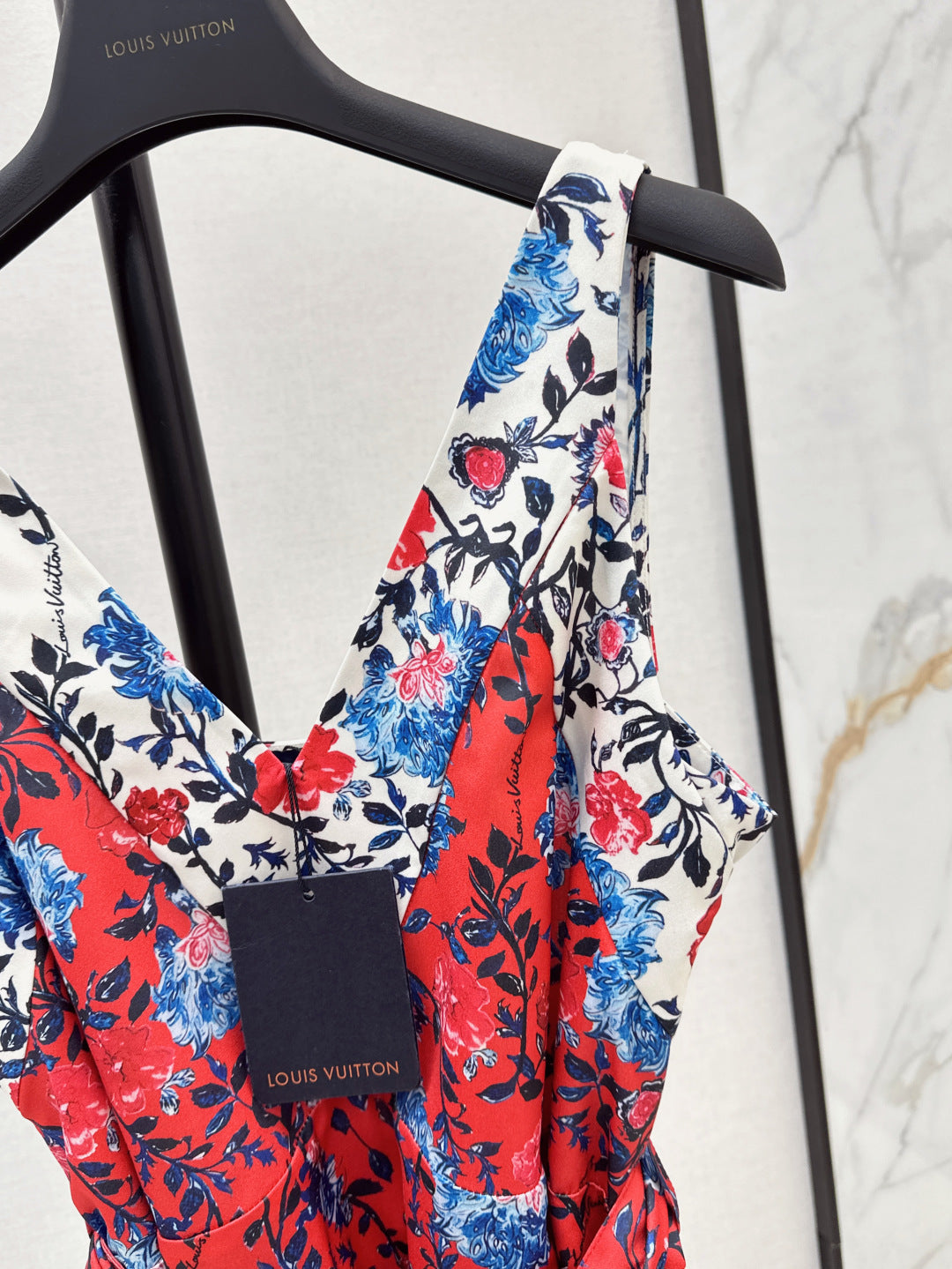 Loui* Floral Vine Godet Dress