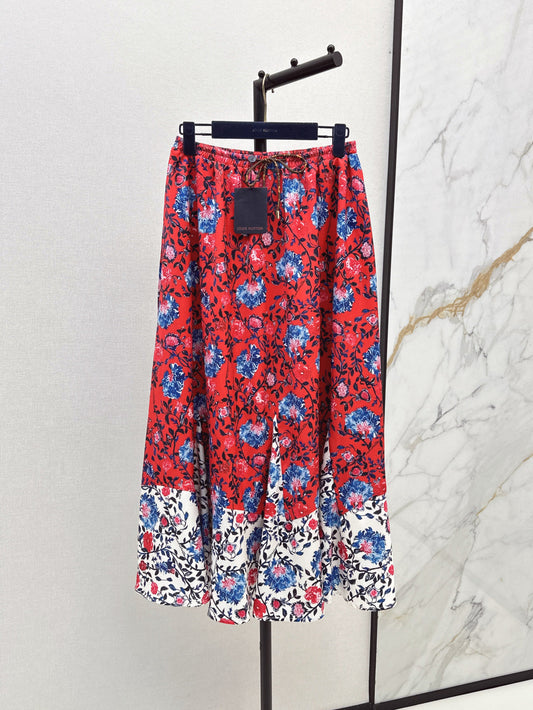 Loui* Floral Vine long skirt