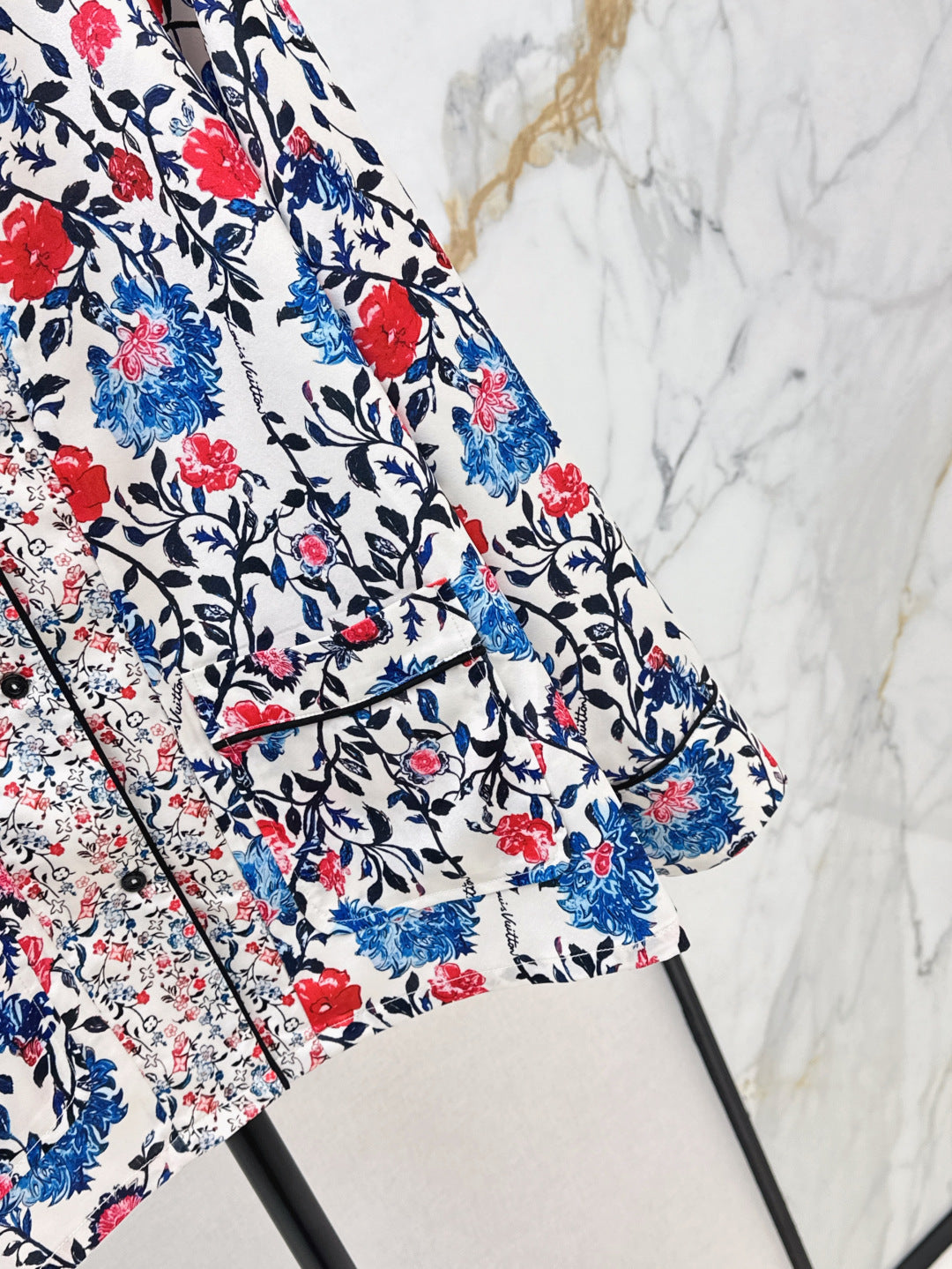 Loui* floral vine pajama shirt