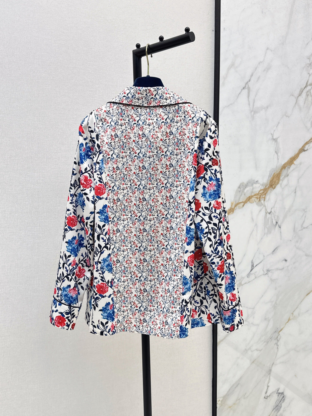 Loui* floral vine pajama shirt