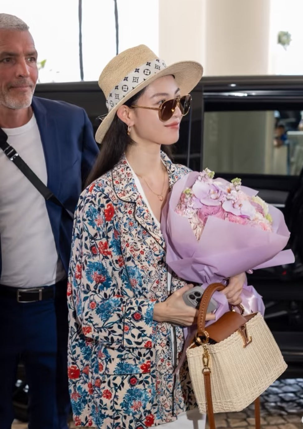 Loui* floral vine pajama shirt