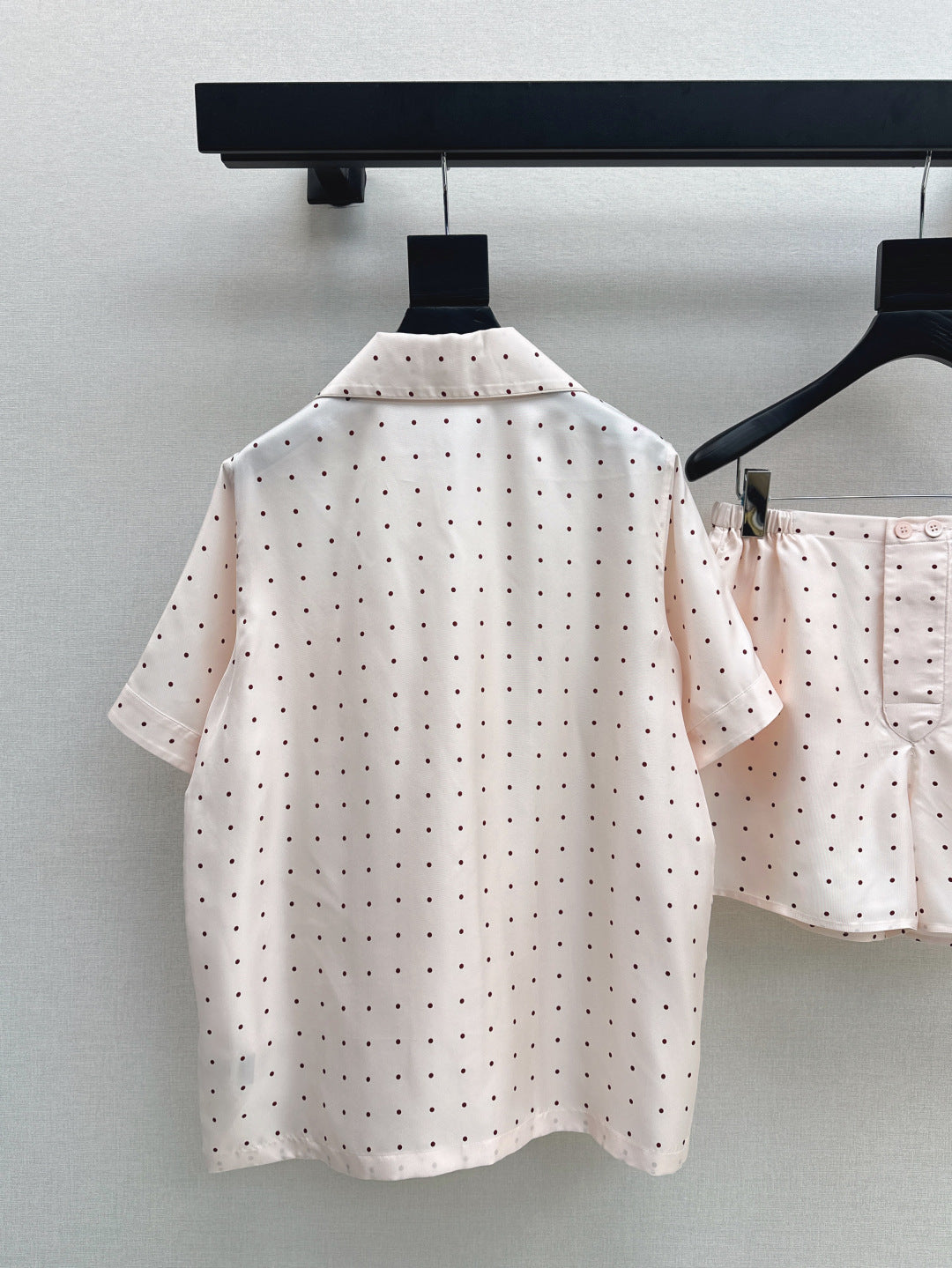 Lor*P new silk pajama shirt and shorts set