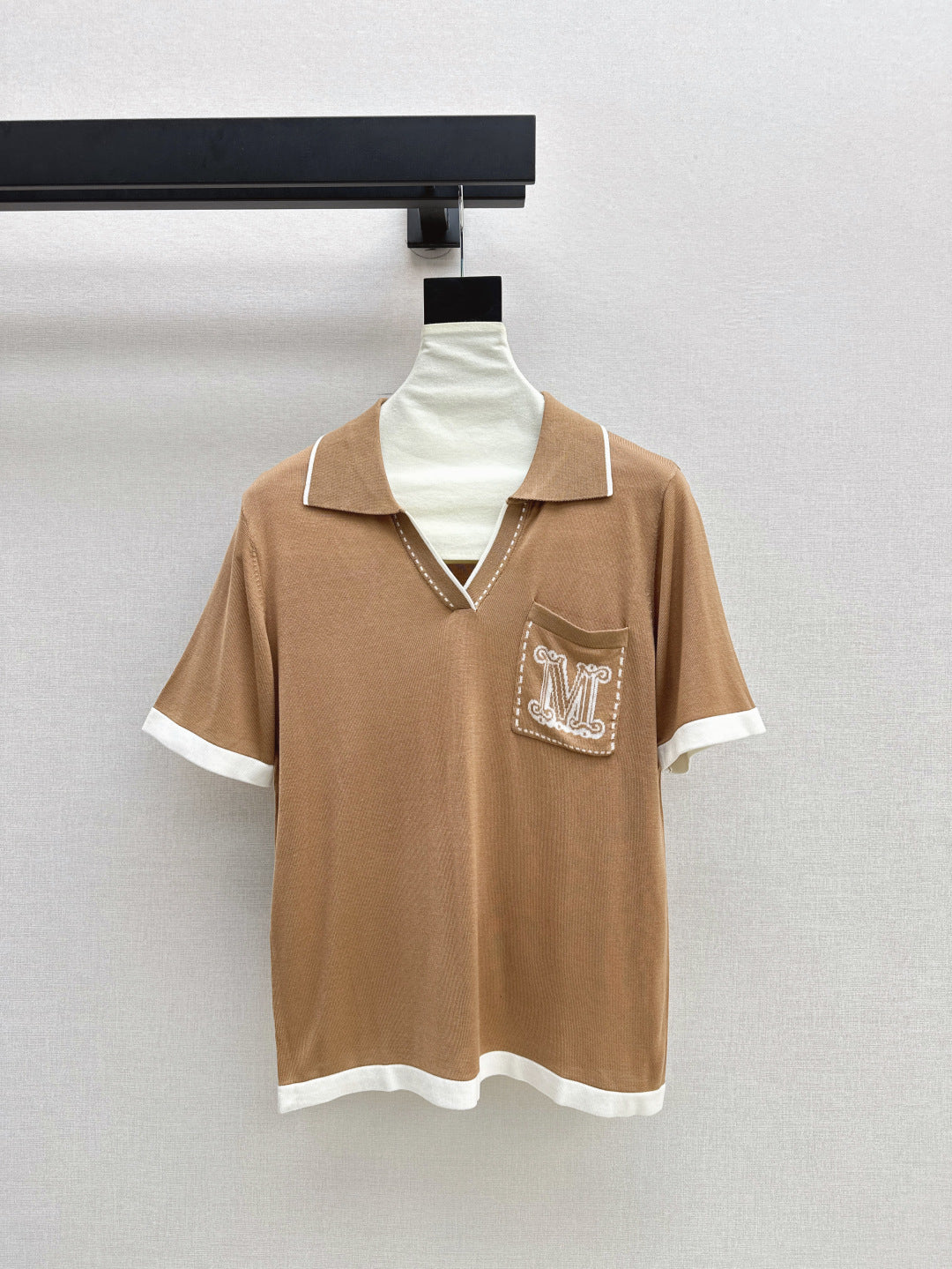 MaxM* knitted polo shirt