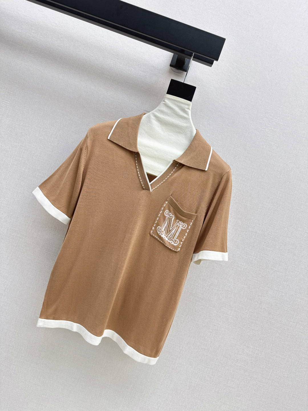 MaxM* knitted polo shirt