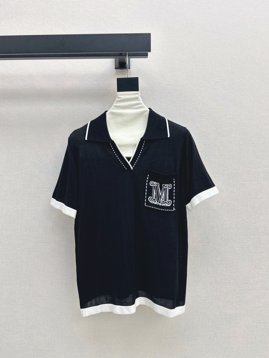 MaxM* knitted polo shirt