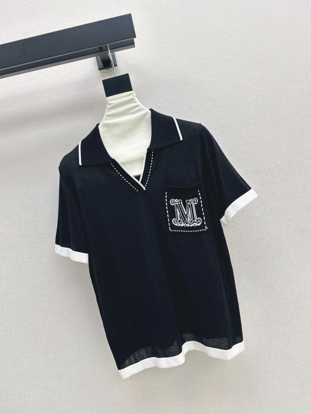 MaxM* knitted polo shirt