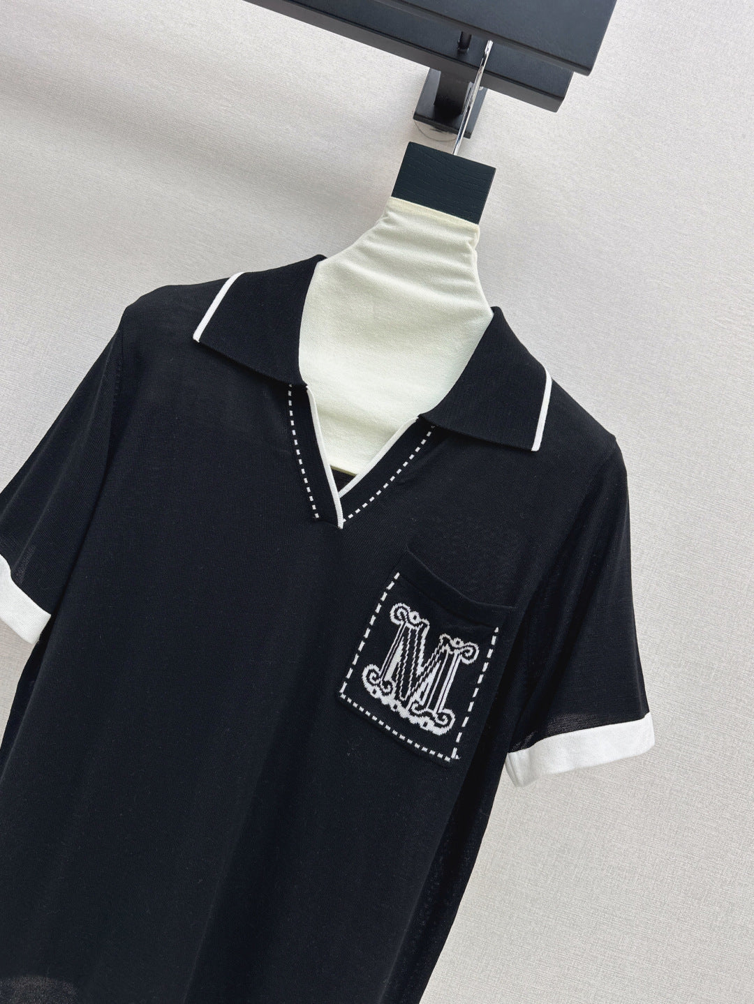 MaxM* knitted polo shirt