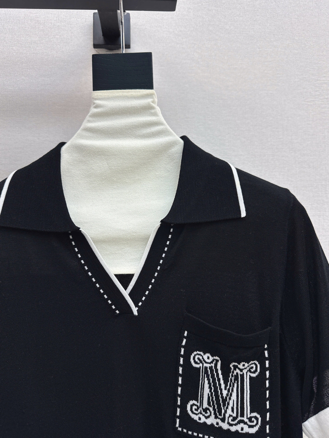 MaxM* knitted polo shirt