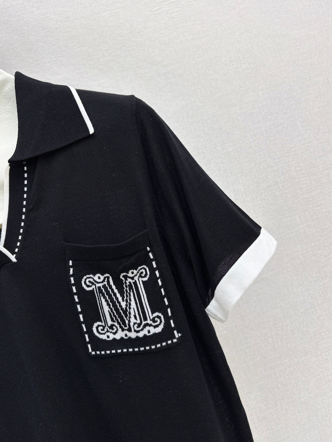 MaxM* knitted polo shirt