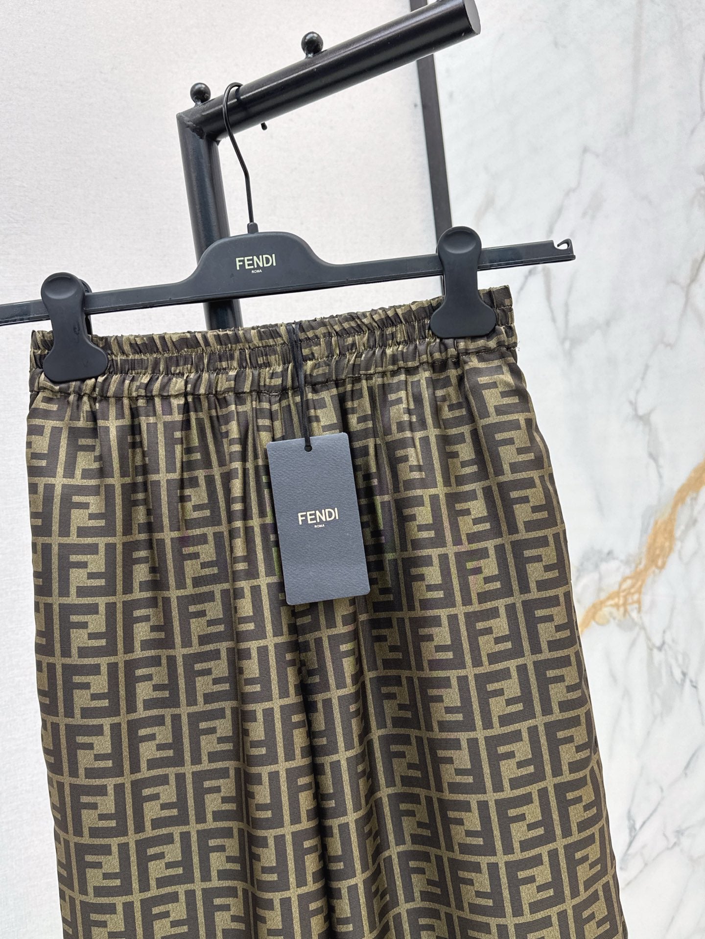 Fd* 25ss FF printed silk pants