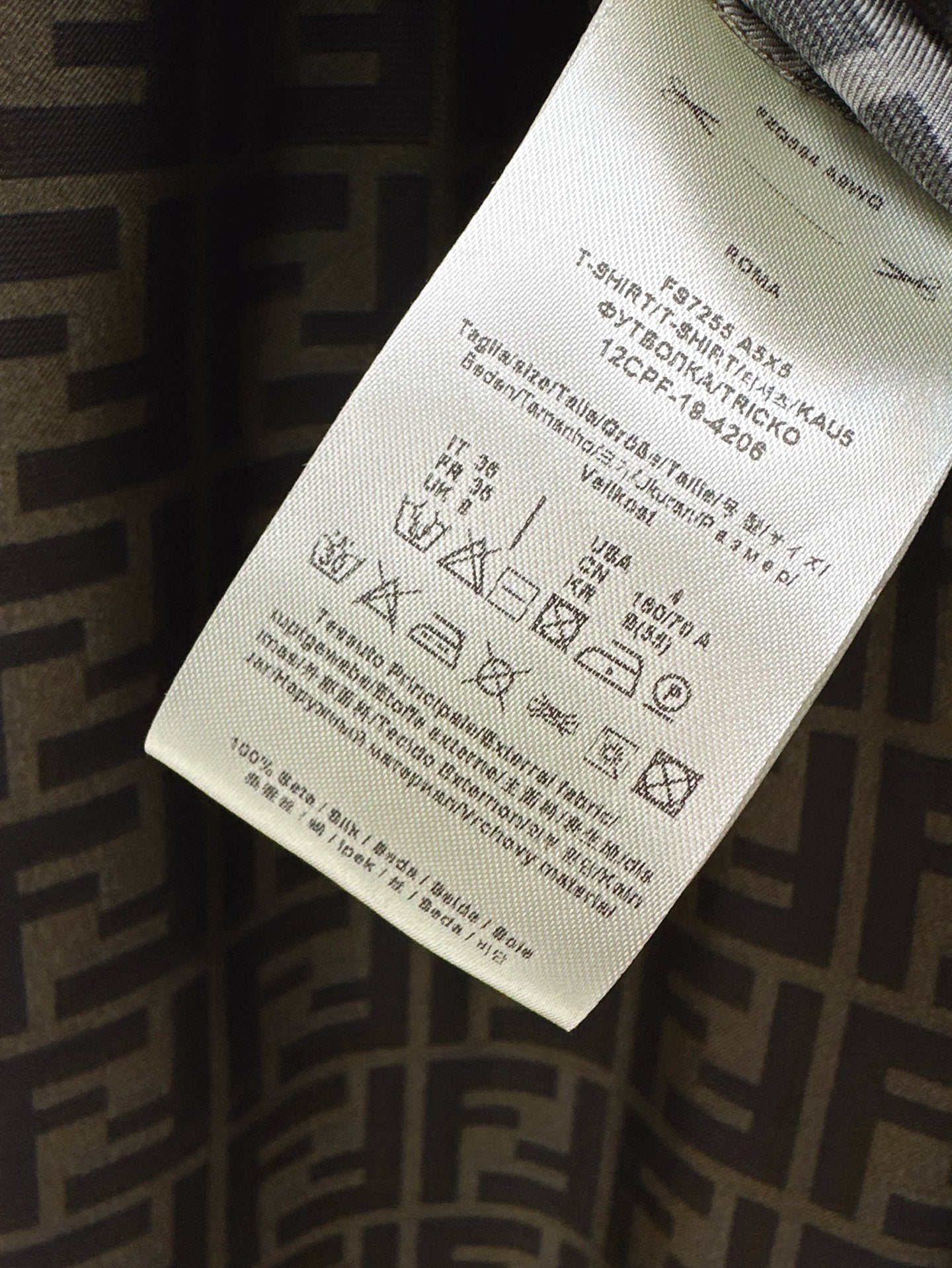 Fd* 25ss FF printed silk pants