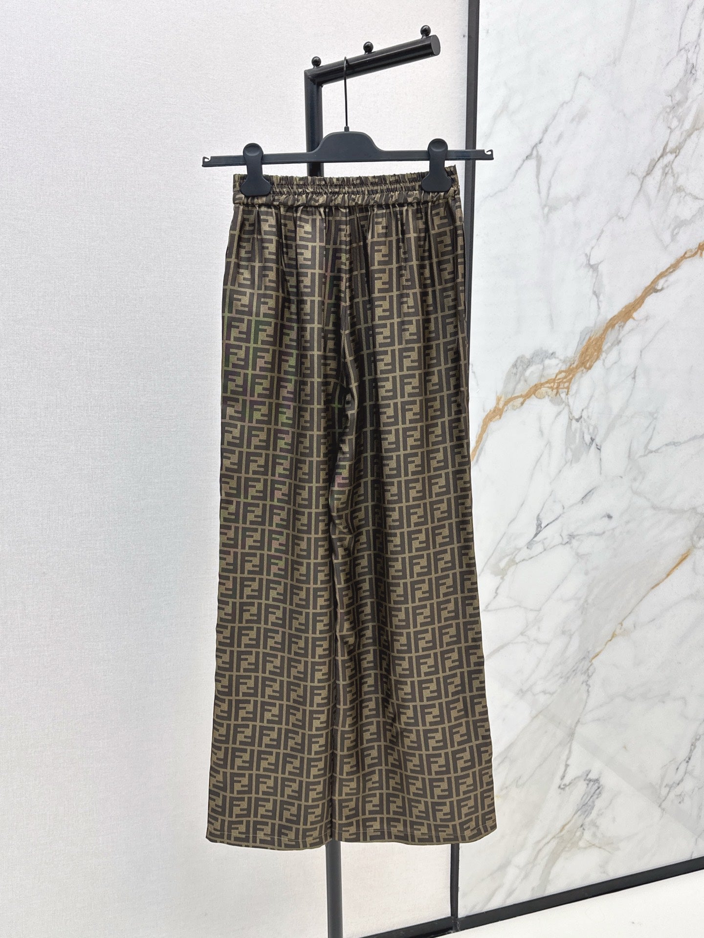 Fd* 25ss FF printed silk pants