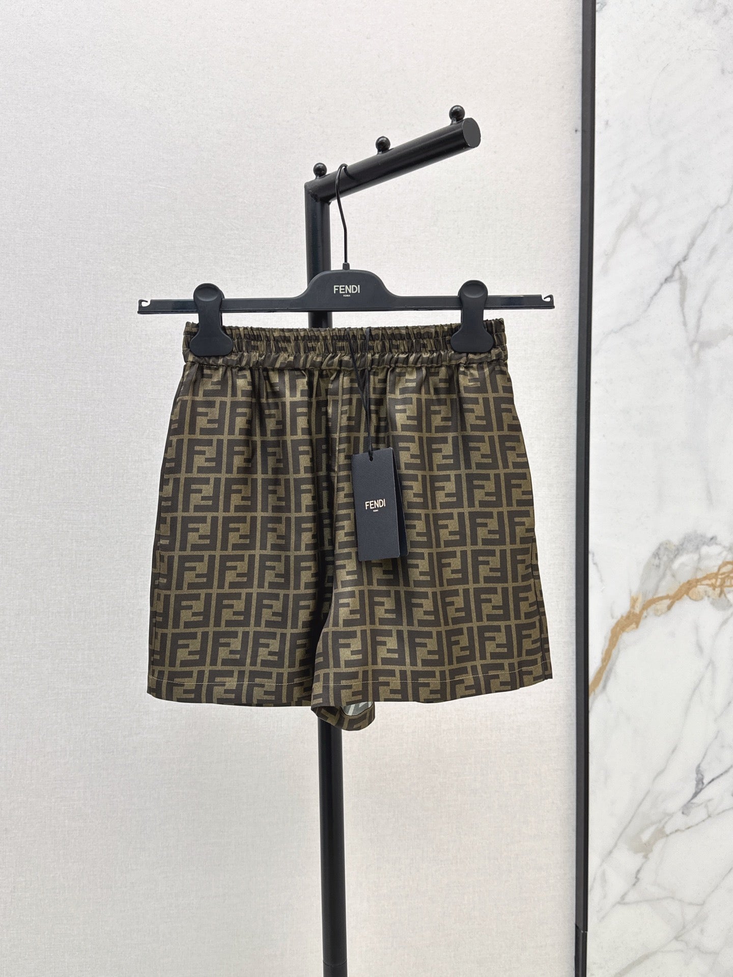 Fd* 25ss FF printed silk shorts