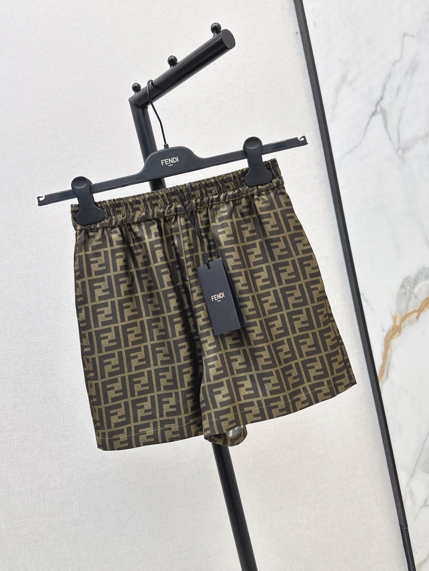 Fd* 25ss FF printed silk shorts