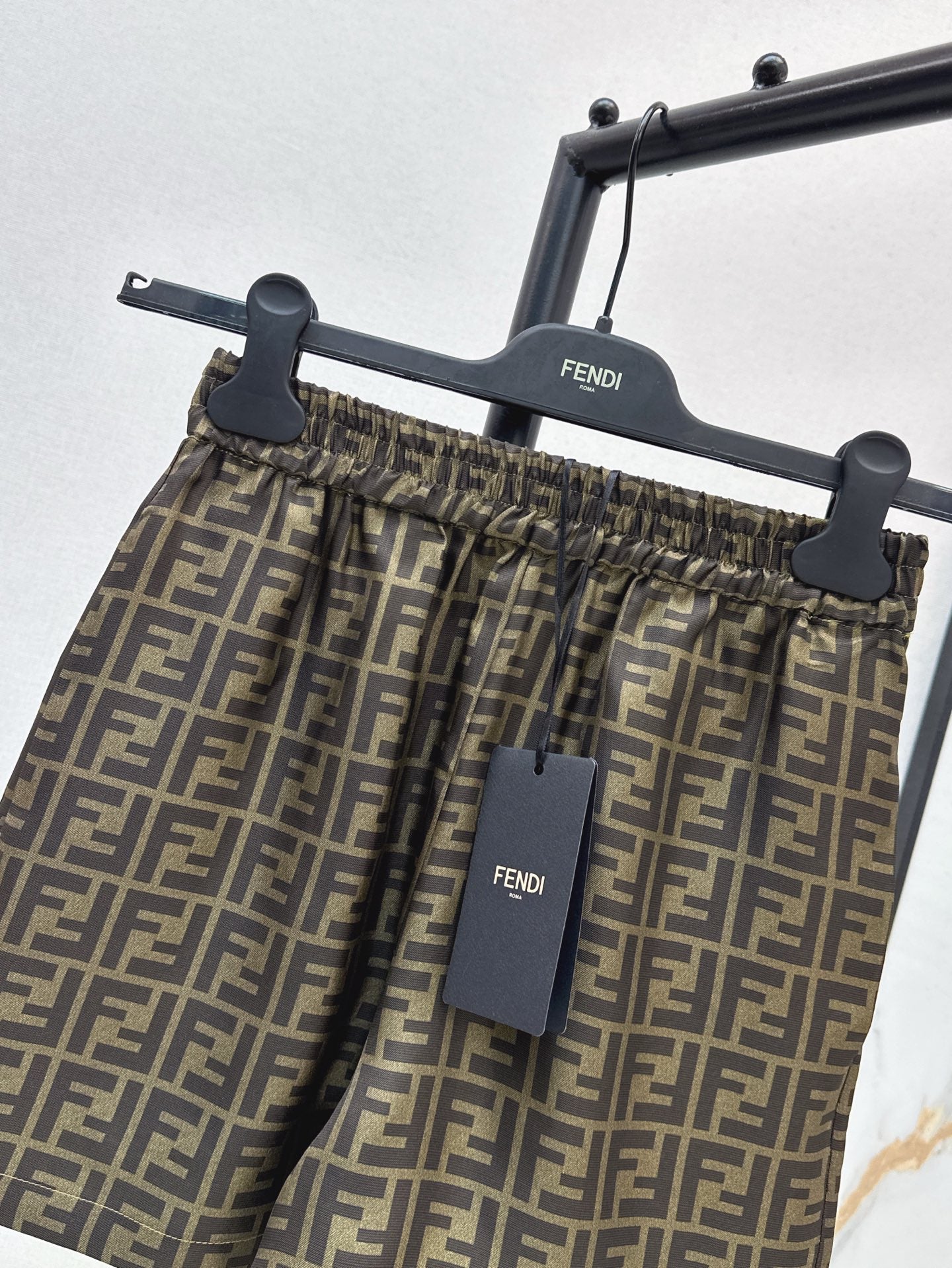 Fd* 25ss FF printed silk shorts