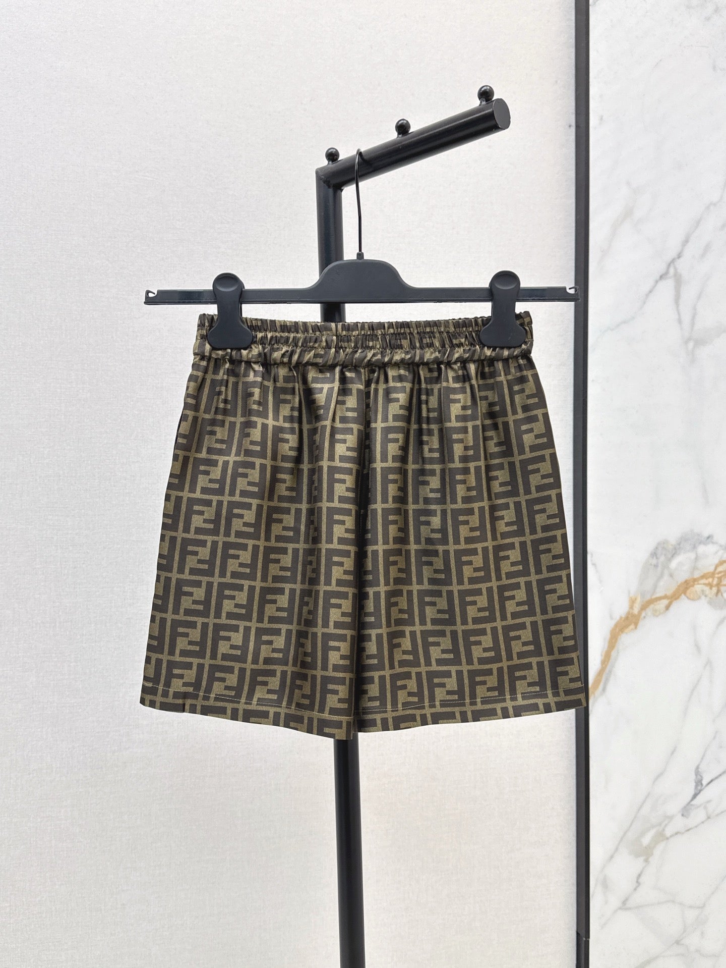 Fd* 25ss FF printed silk shorts
