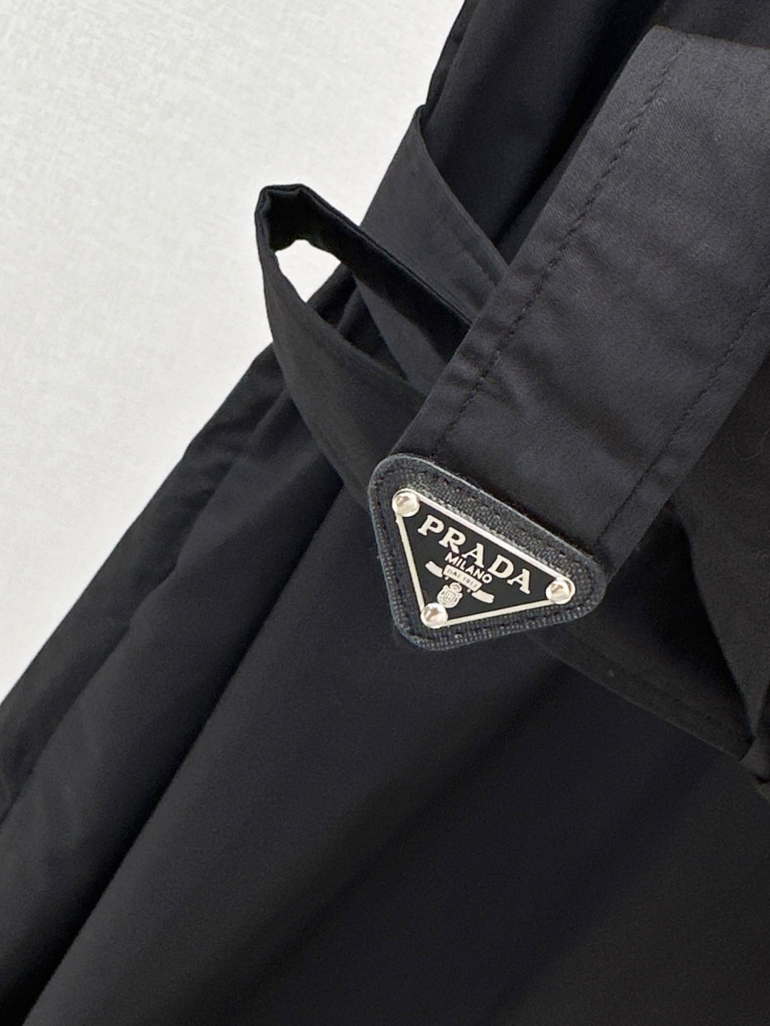 Pra* Re-nylon tied belt dress