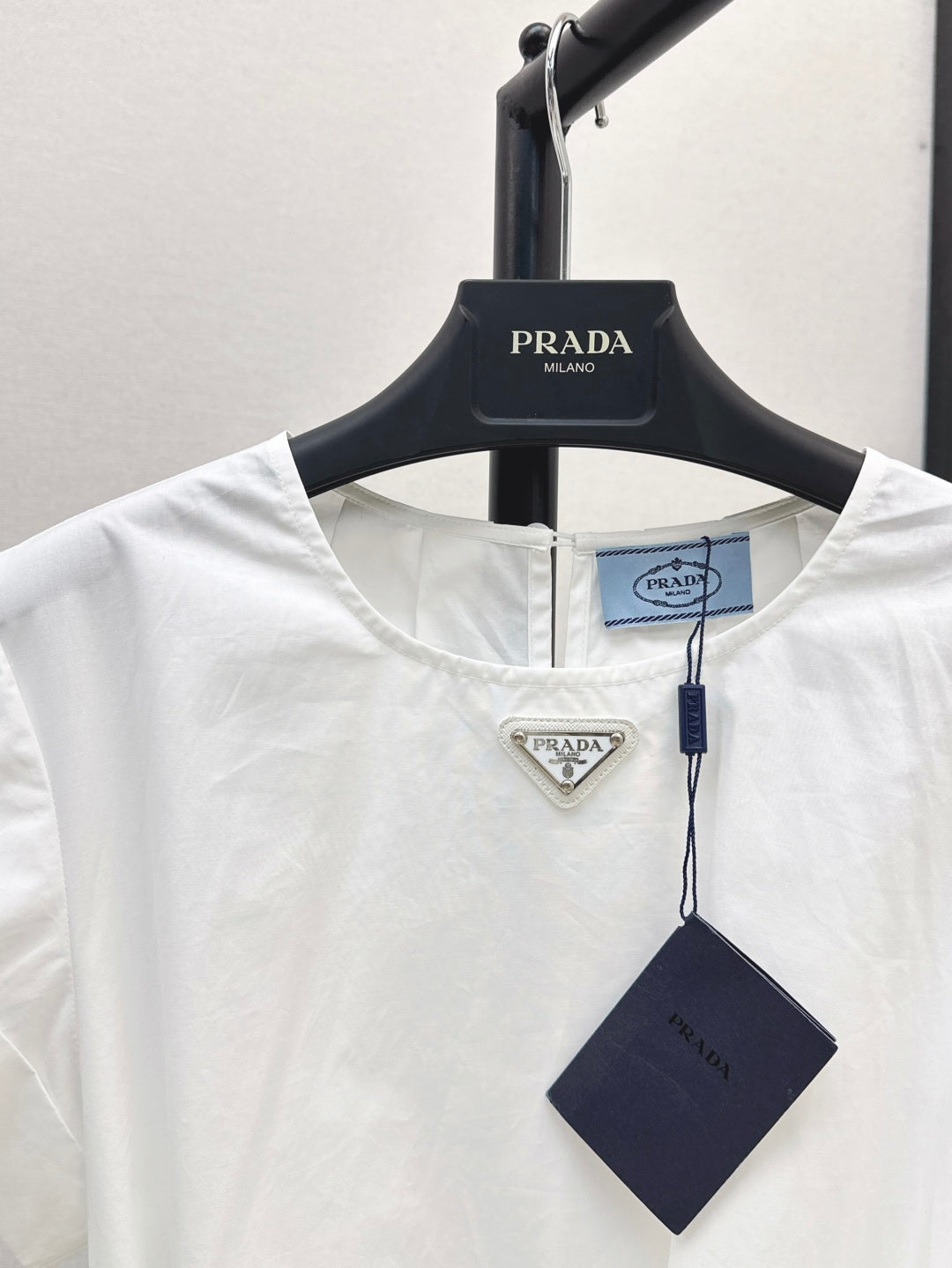 Pra* Re-nylon tied belt dress