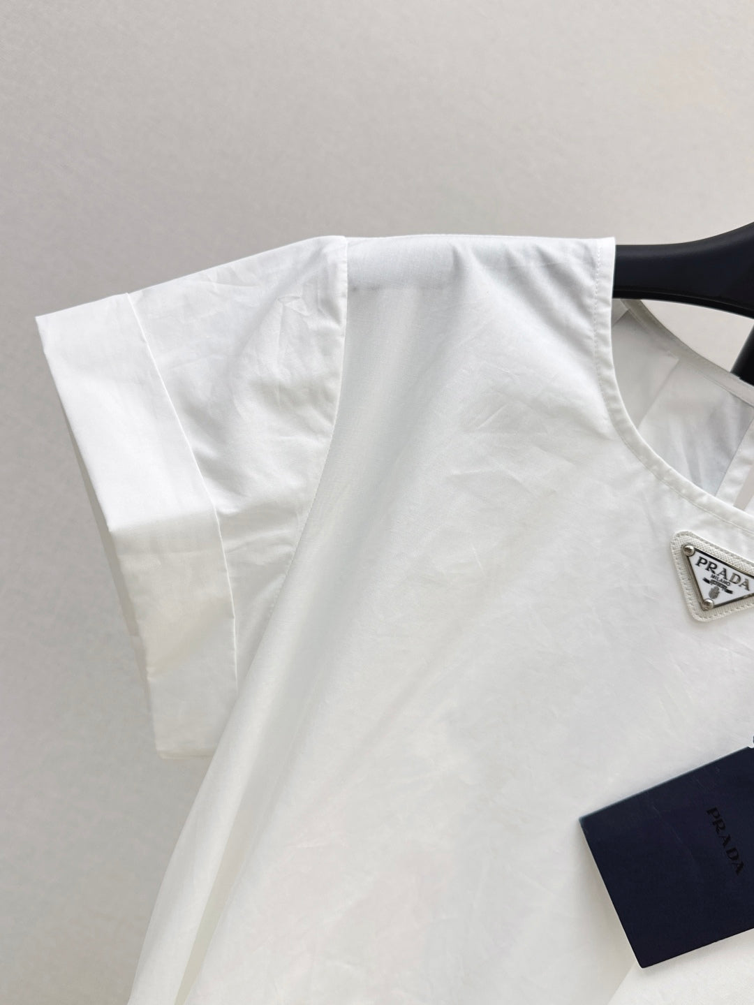 Pra* Re-nylon tied belt dress