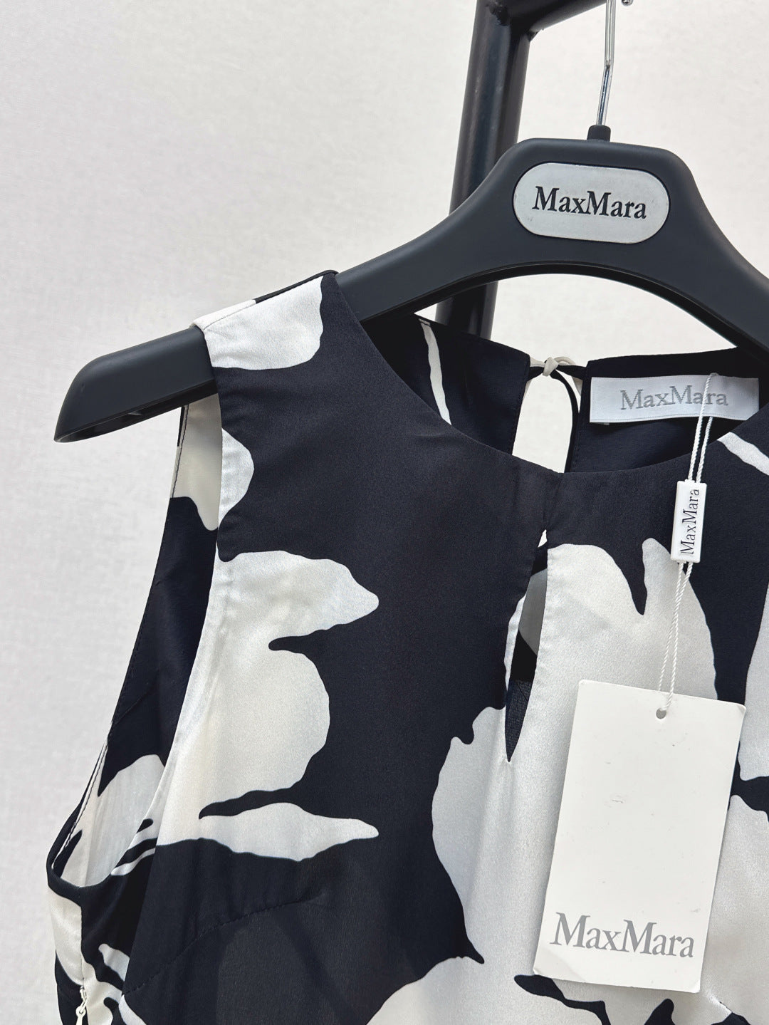 MaxM* long printed silk-blend dress