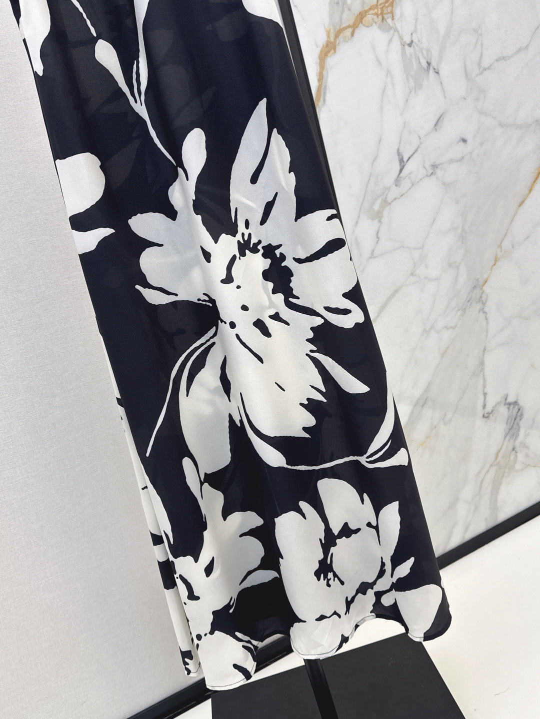 MaxM* long printed silk-blend dress