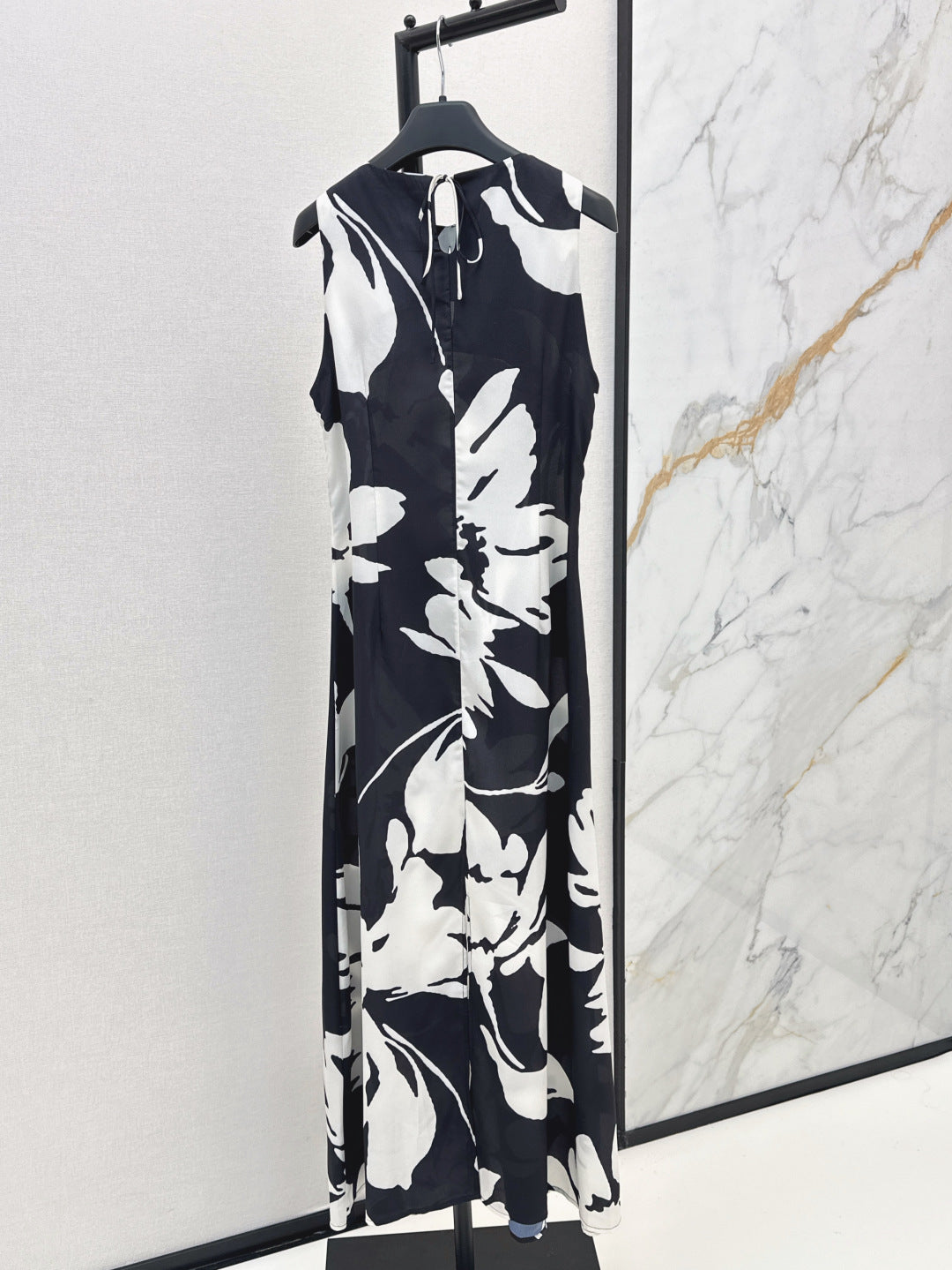 MaxM* long printed silk-blend dress