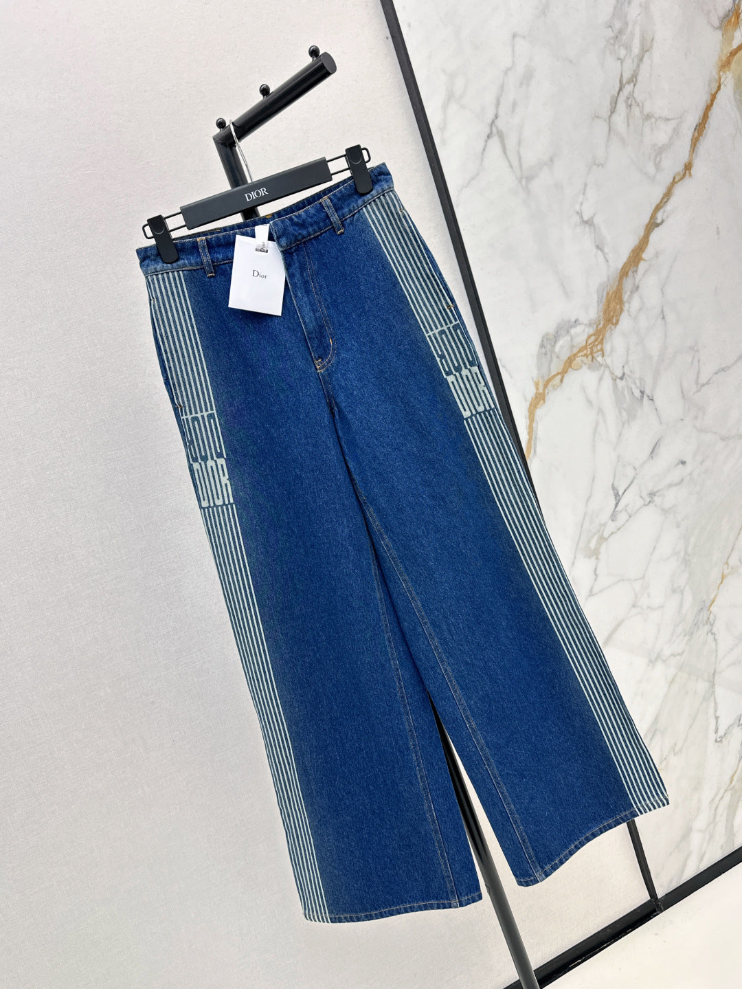 D*r 25ss jacquard side flared jeans