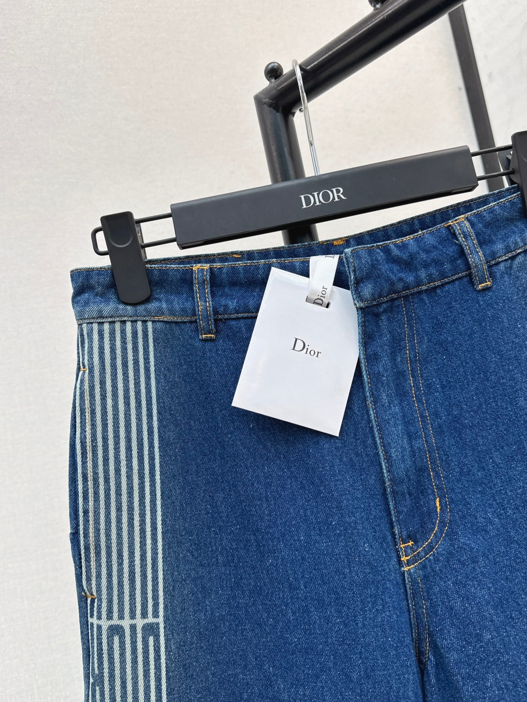 D*r 25ss jacquard side flared jeans