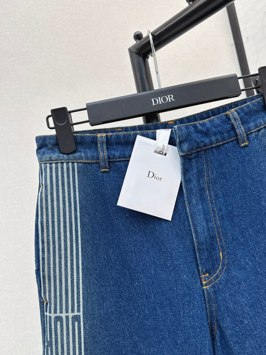 D*r 25ss jacquard side flared jeans