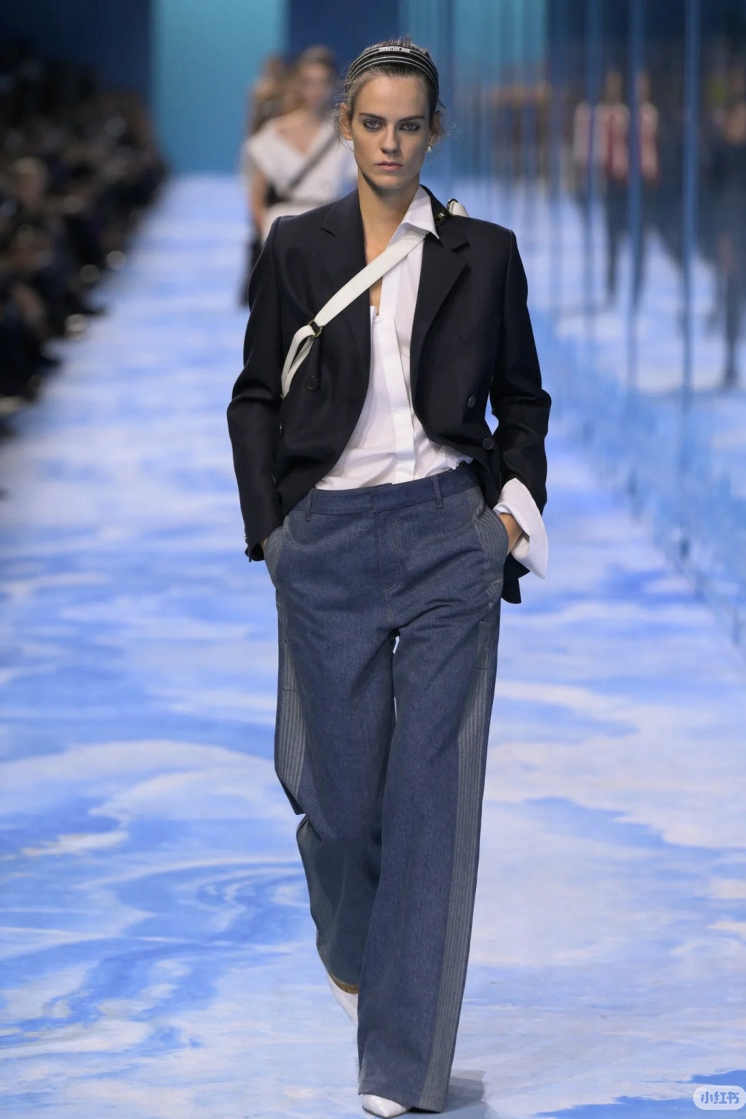 D*r 25ss jacquard side flared jeans