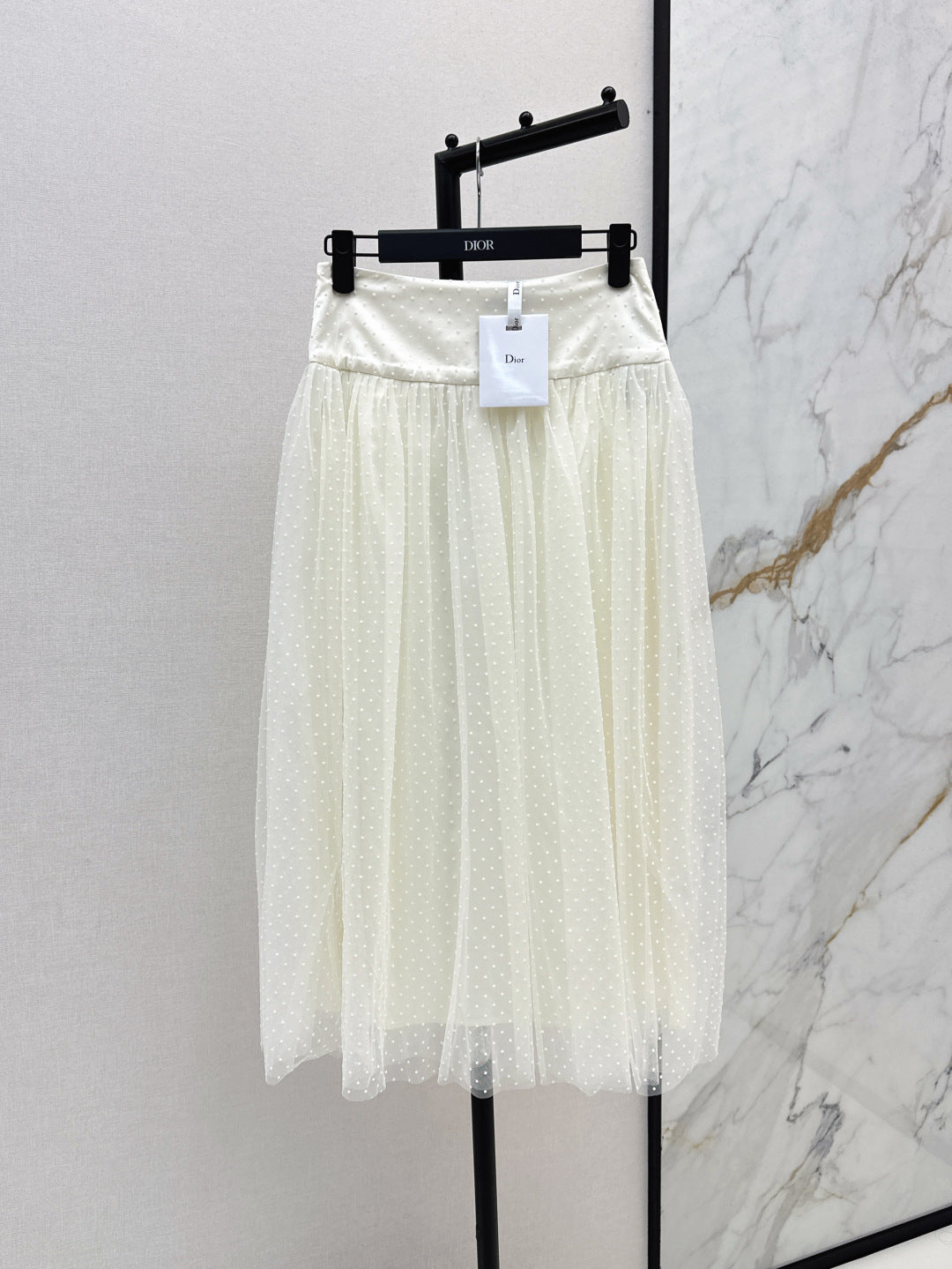 D*r 25ss pleated mesh skirt