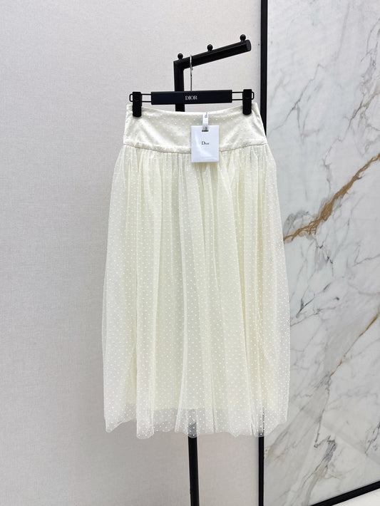 D*r 25ss pleated mesh skirt