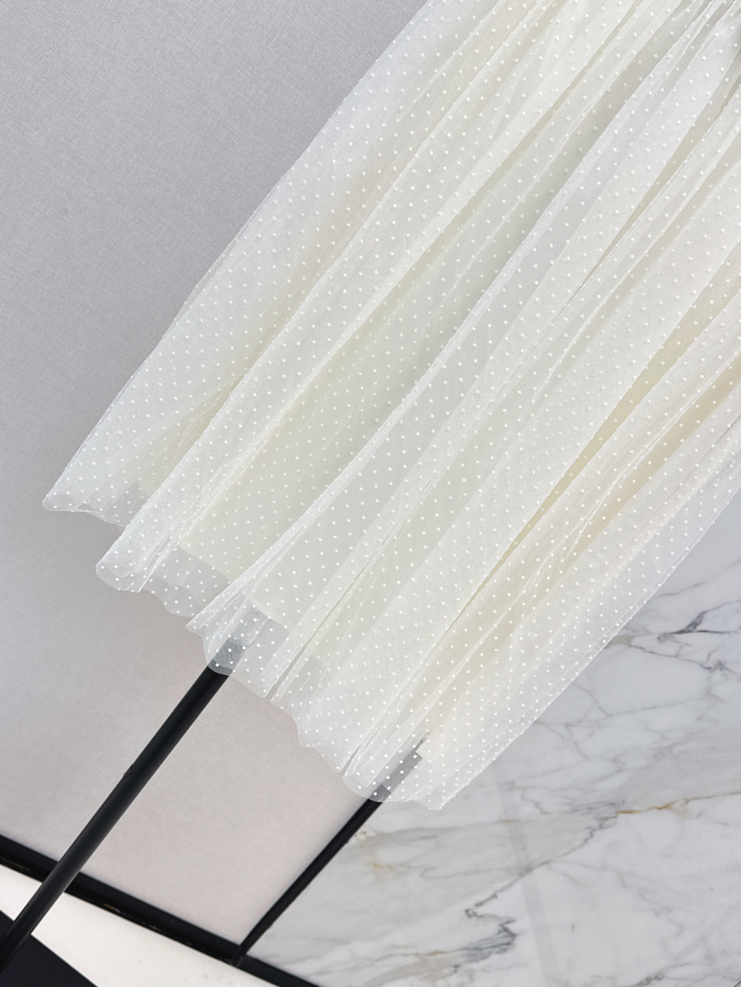 D*r 25ss pleated mesh skirt