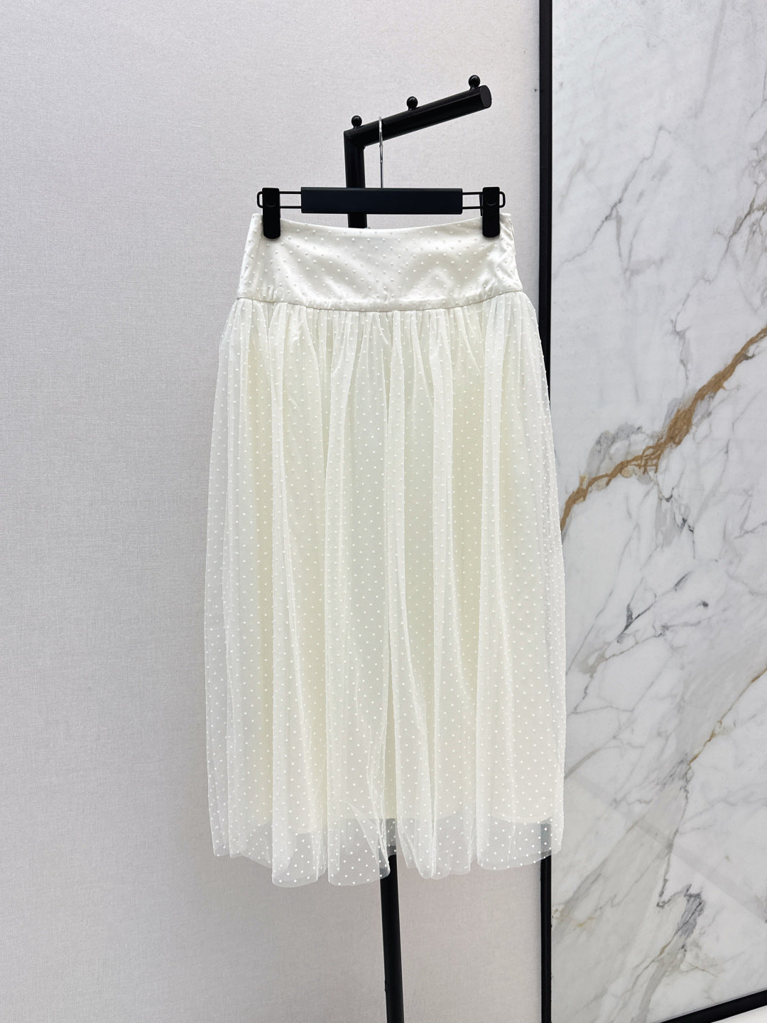 D*r 25ss pleated mesh skirt