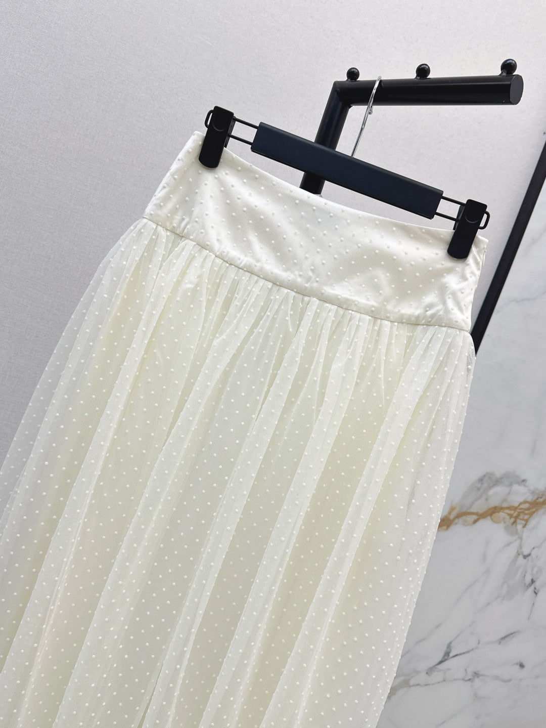 D*r 25ss pleated mesh skirt