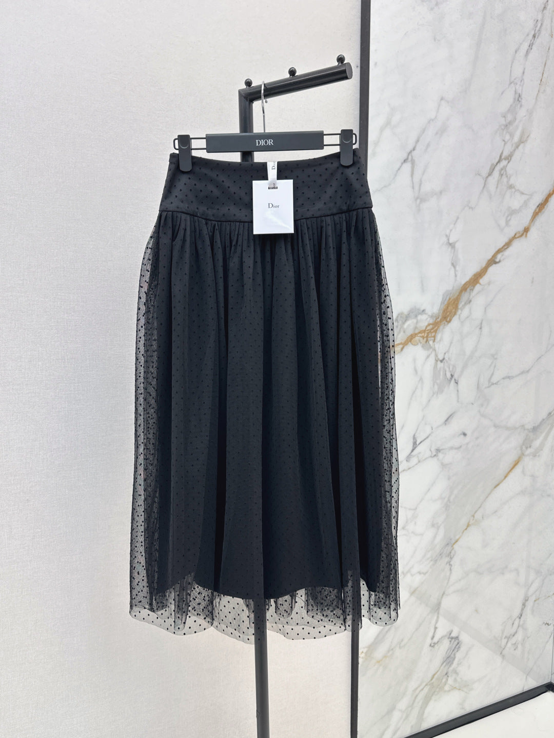 D*r 25ss pleated mesh skirt