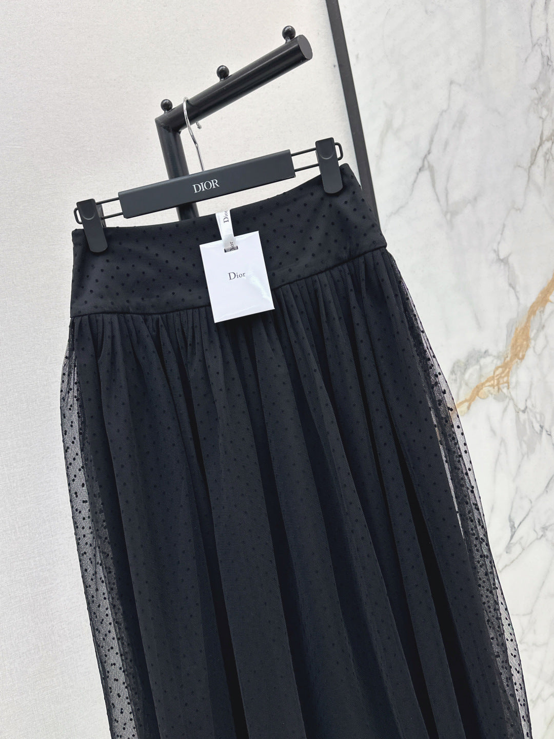 D*r 25ss pleated mesh skirt