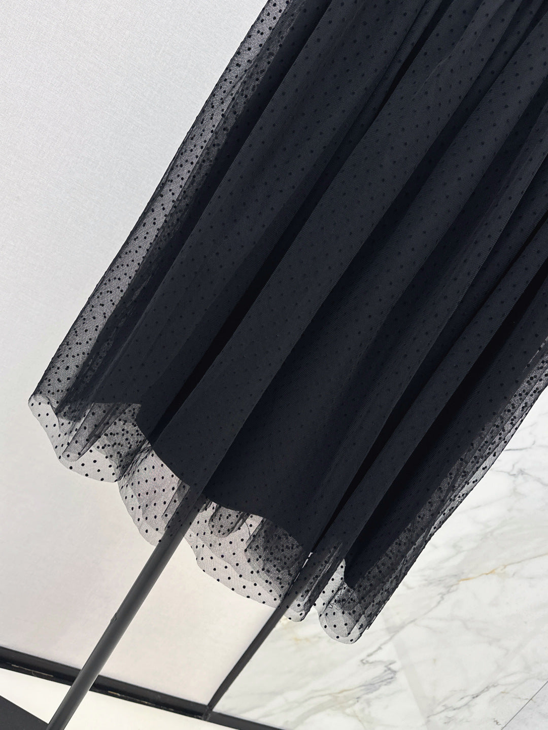 D*r 25ss pleated mesh skirt