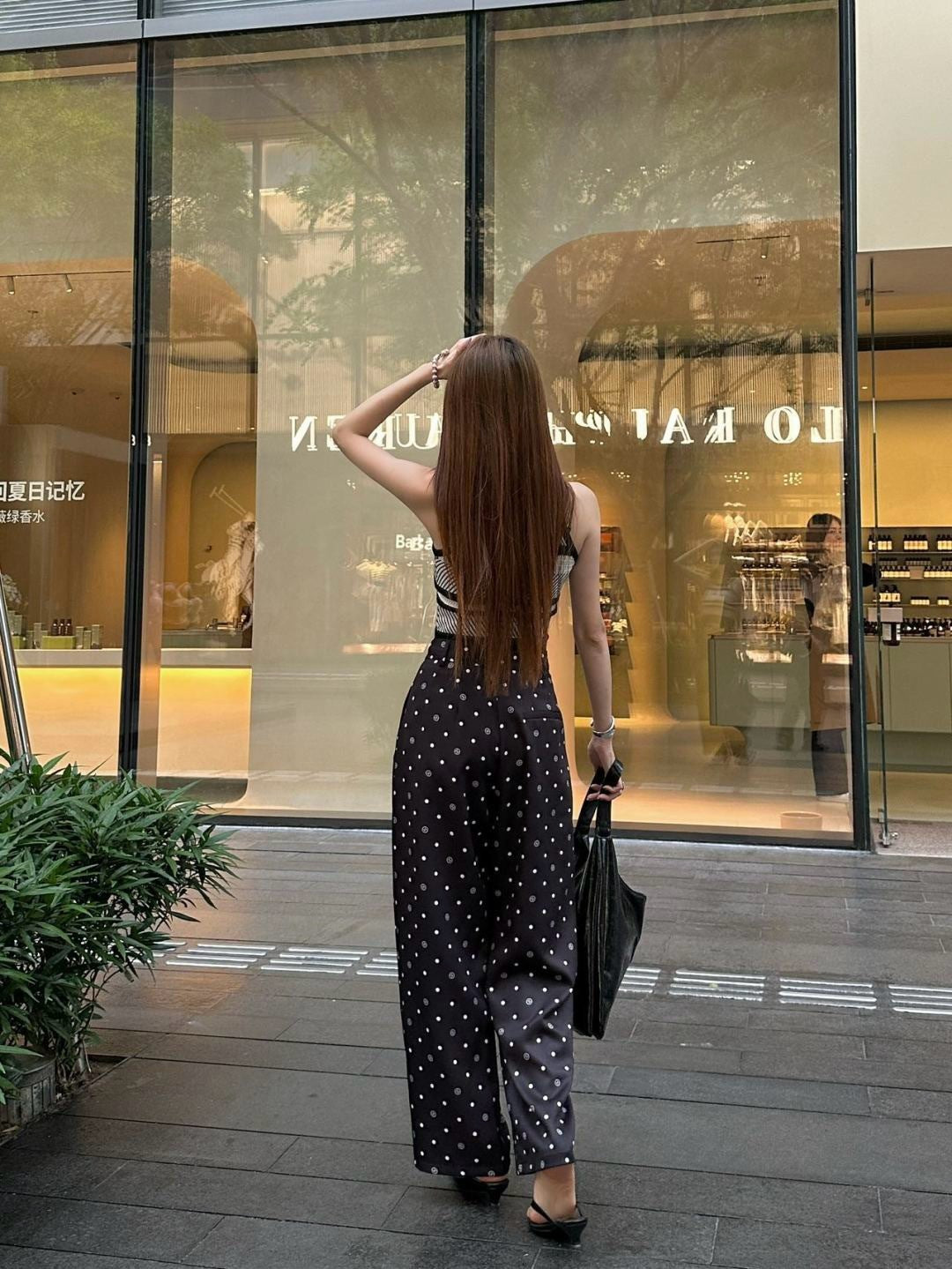 C*nel 25ss logo printed pants