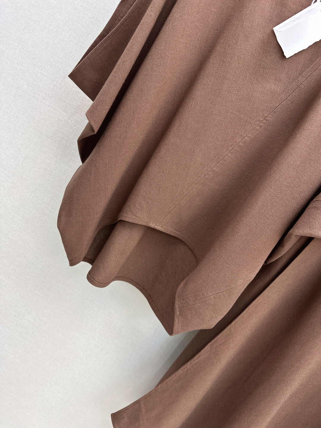 Brune*C 25ss Asymmetric linen suit