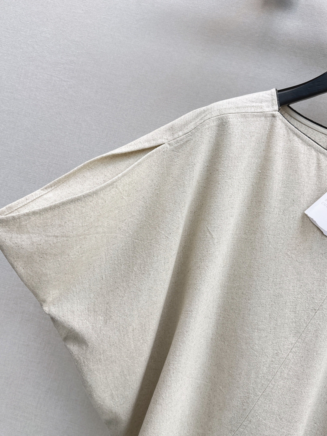 Brune*C 25ss Asymmetric linen suit