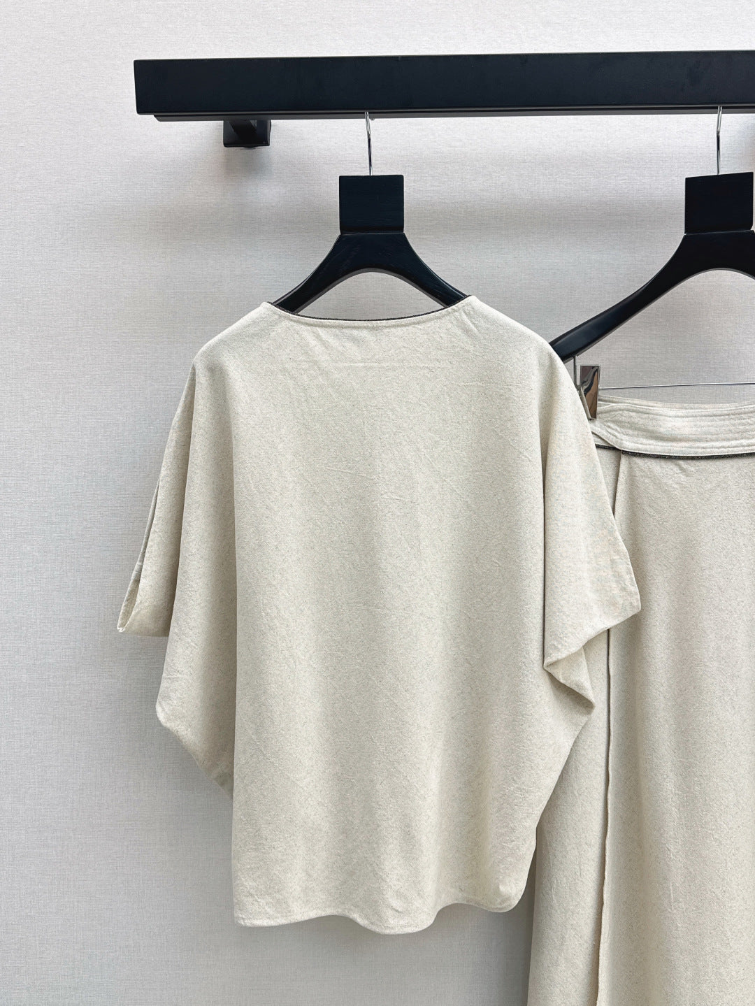 Brune*C 25ss Asymmetric linen suit