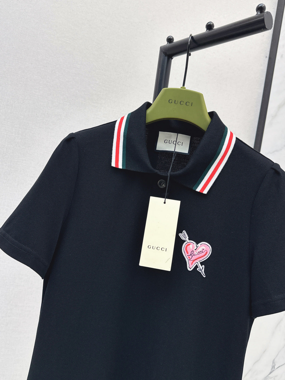 Gu* 25ss cotton poplin polo dress