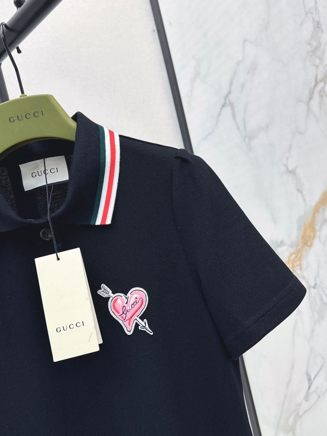 Gu* 25ss cotton poplin polo dress