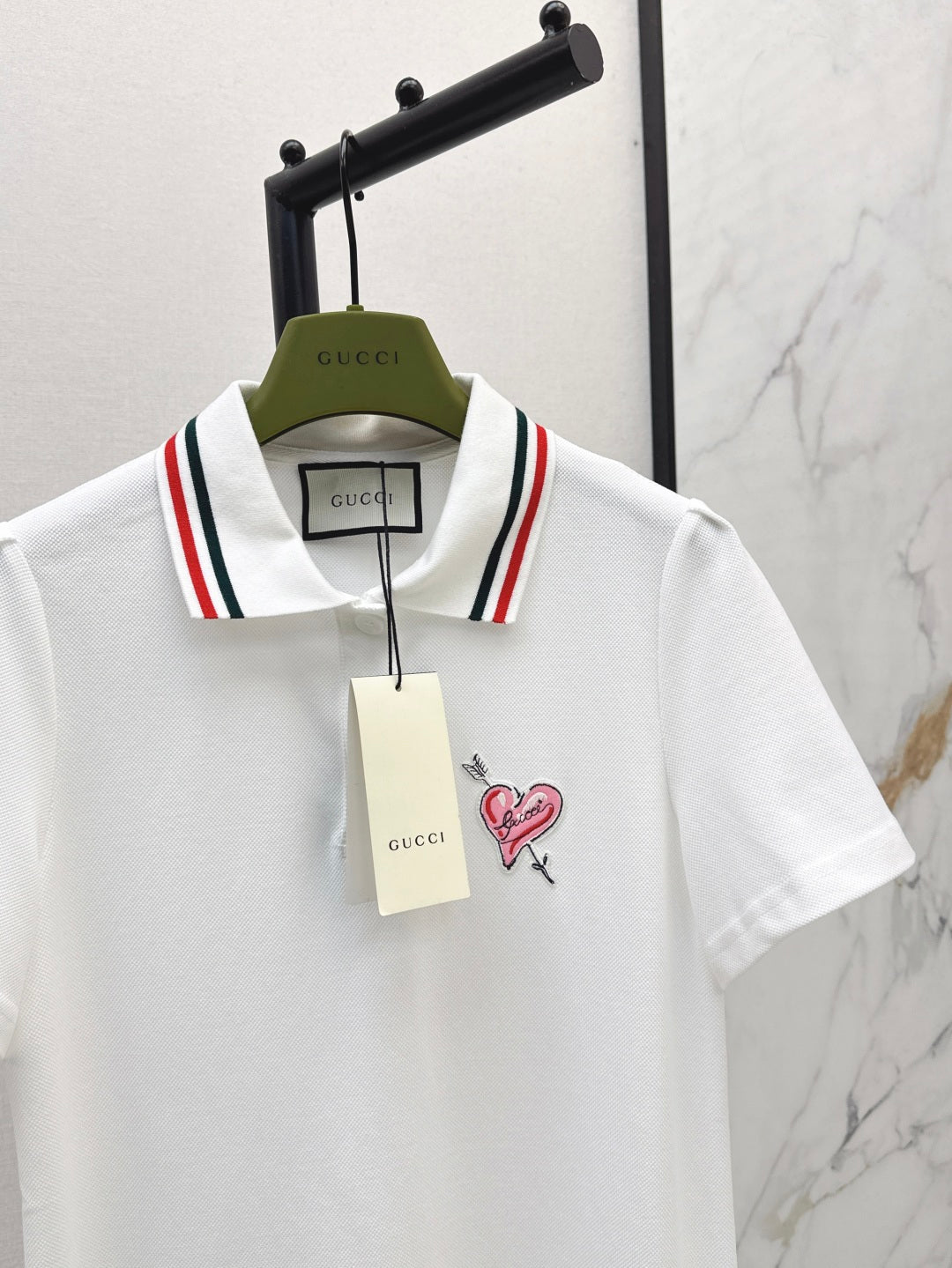 Gu* 25ss cotton poplin polo dress