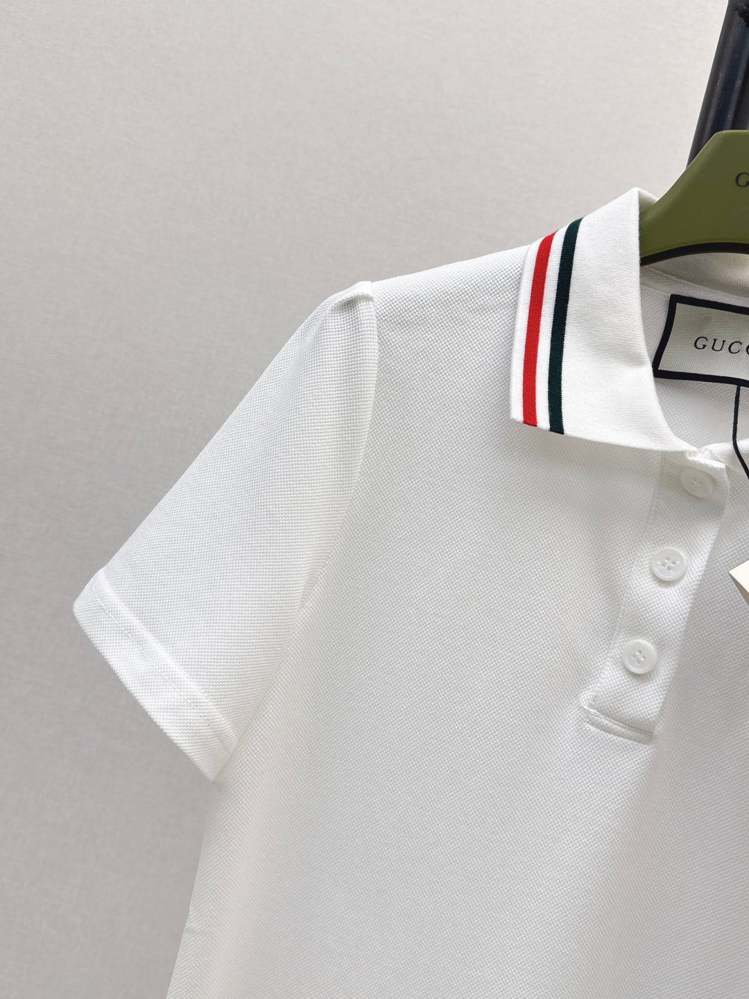 Gu* 25ss cotton poplin polo dress