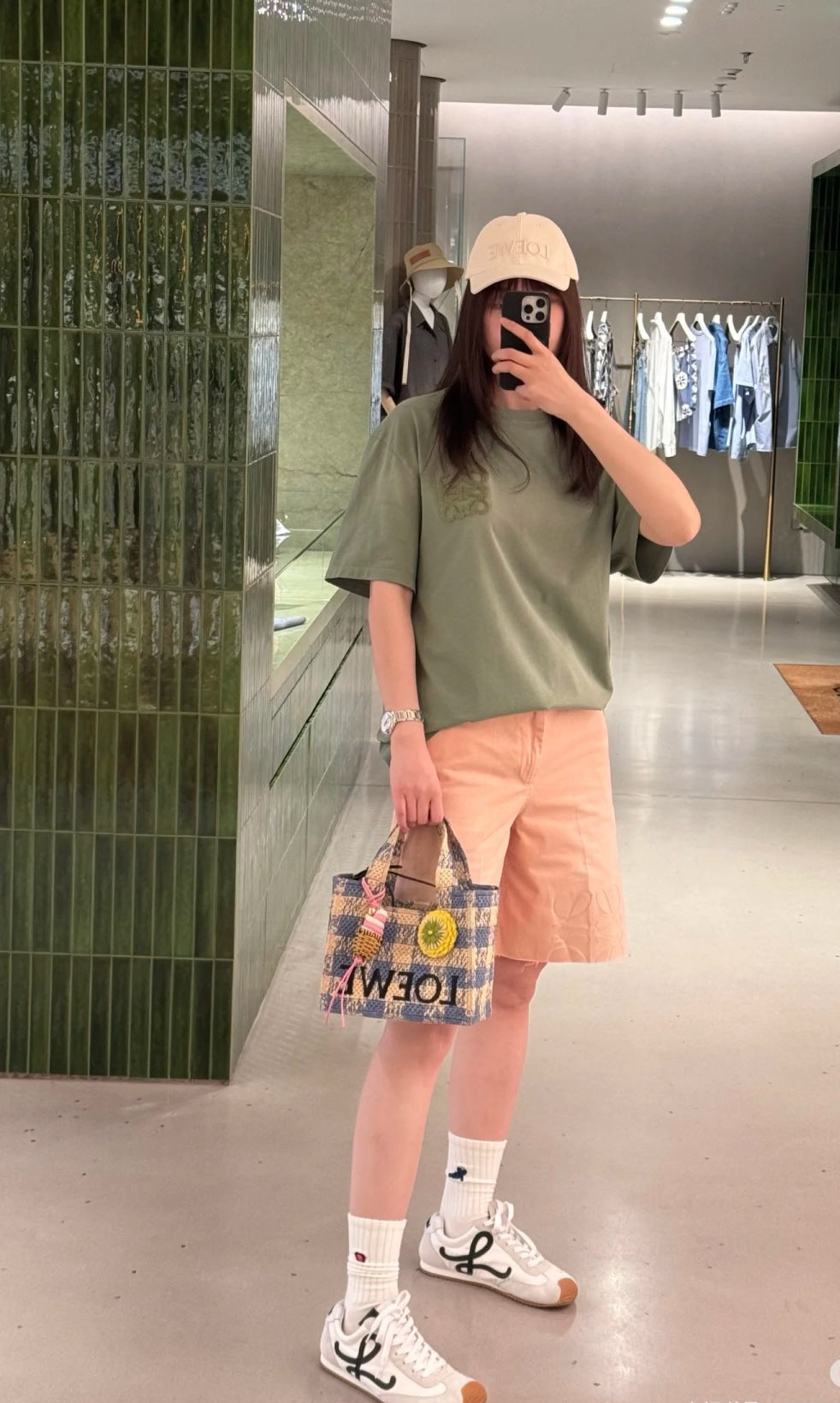 Loe* 25ss anagram cotton jersey t-shirt