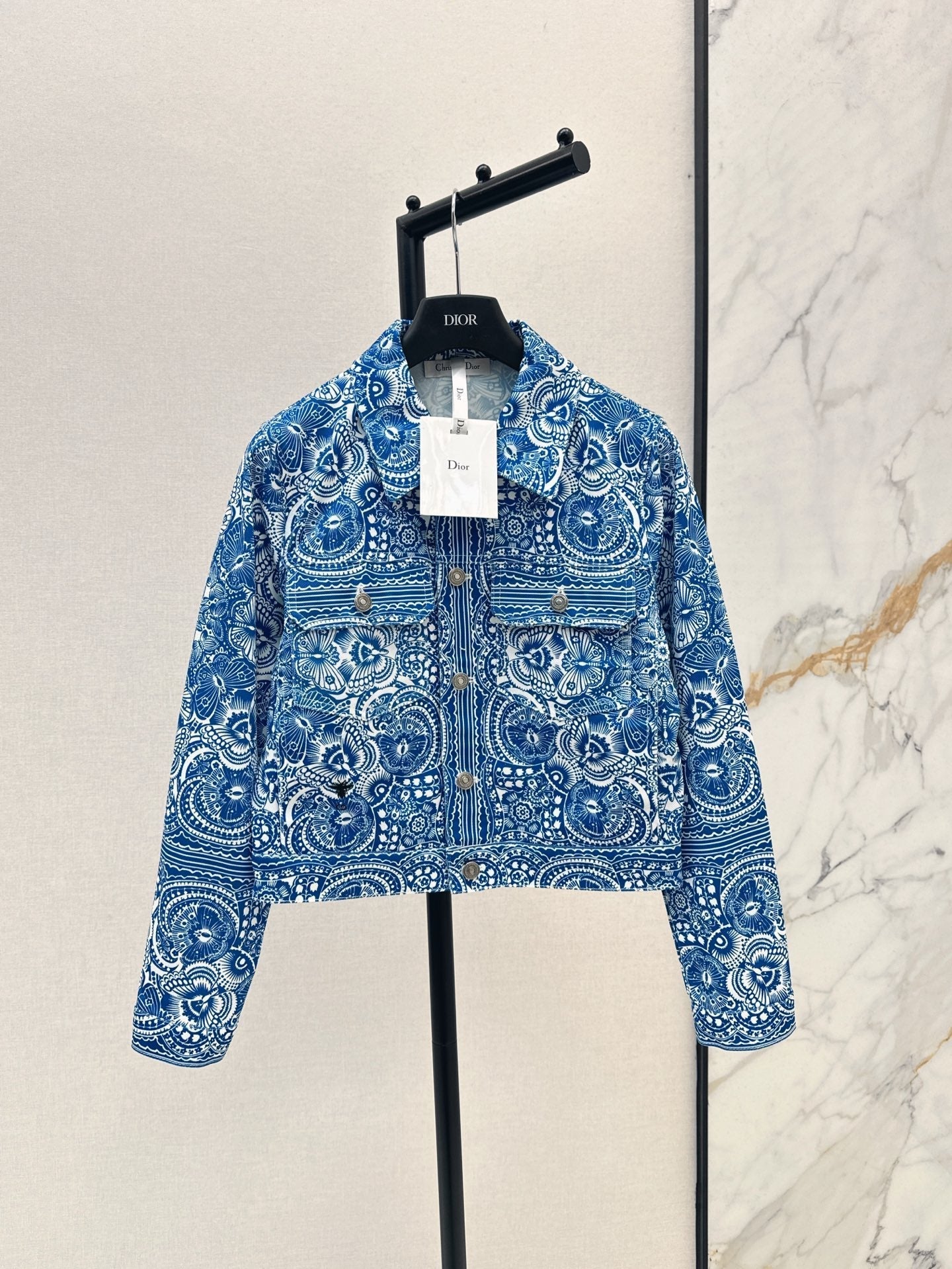 D*r 25ss Butterfly printed denim jacket