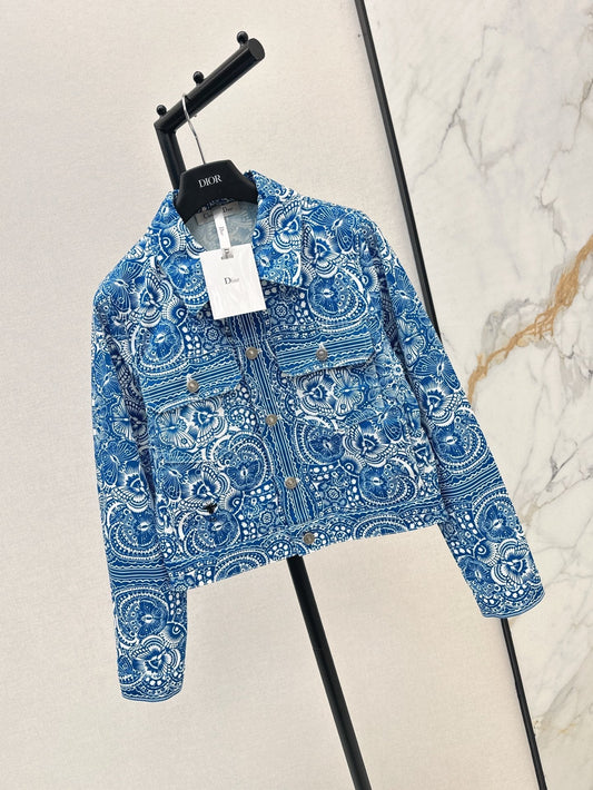 D*r 25ss Butterfly printed denim jacket
